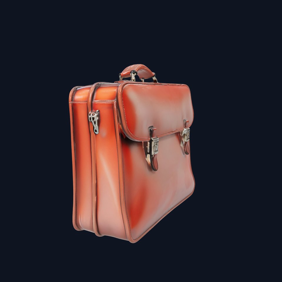 Business Leather Briefcase Model Pack